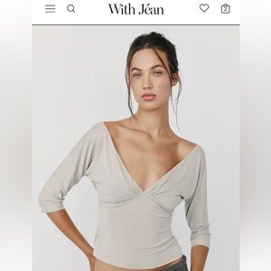 With Jean Lana top size small